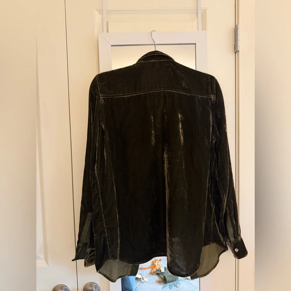 Velvet button down - Picture 3 of 4